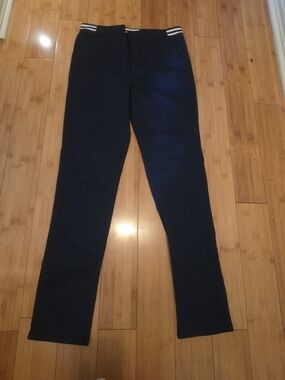 French Toast Navy Skinny Jeans with Striped Waistband